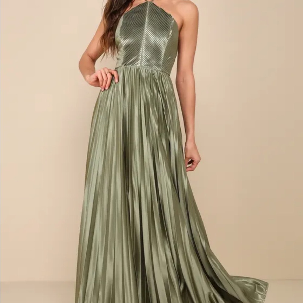 Lulu's Olive Green Maxi Dress